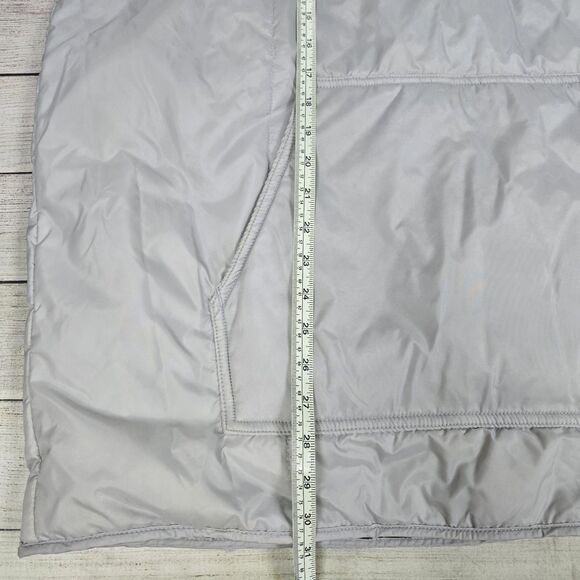 Vintage Quicksilver Y2K Reversible Puffer Zip Jacket Mens Sz L Gray Embroidered - Picture 9 of 9